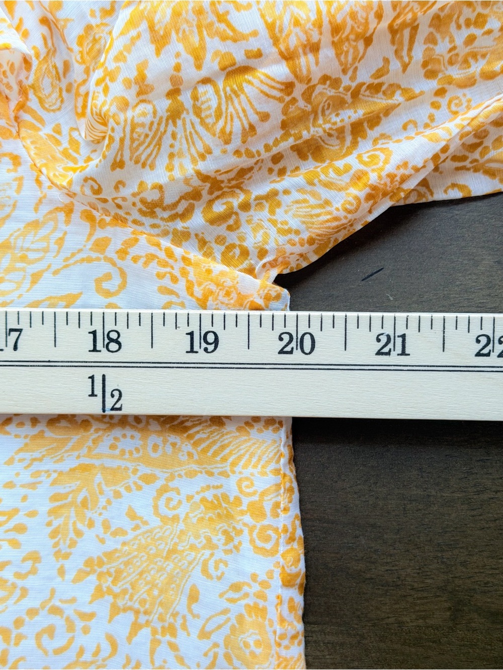 J.Crew Yellow Floral Paisley Blouse Ruffle Neck Long Sleeve V Neck Top Feminine - Picture 5 of 7
